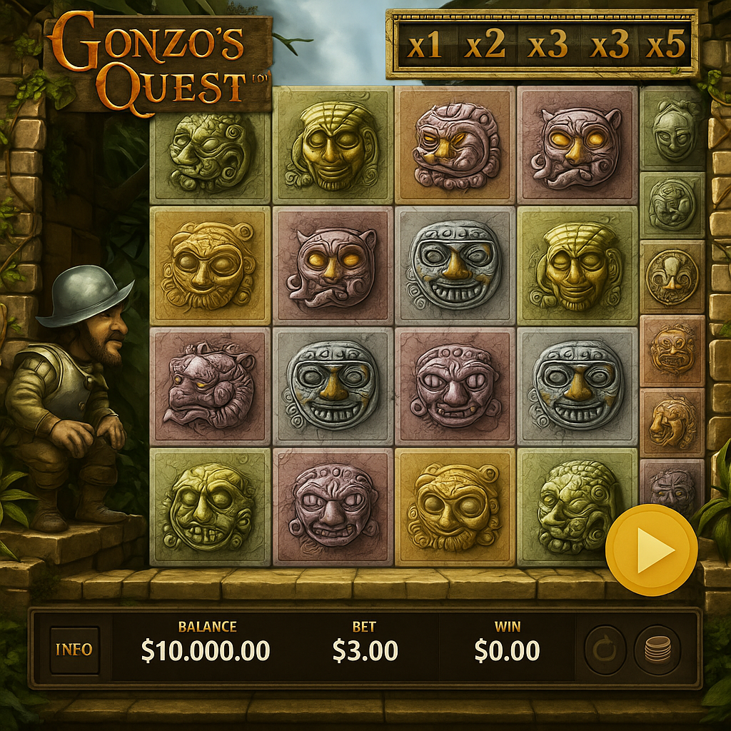 Boomzino - Gonzo's Quest Slot Game - NetEnt Pokie
